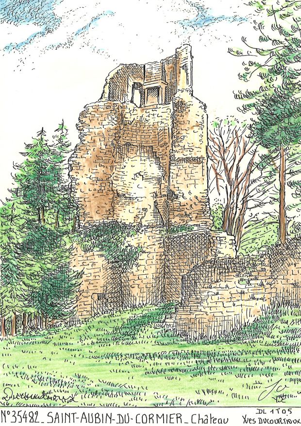 N 35482 - ST AUBIN DU CORMIER - château