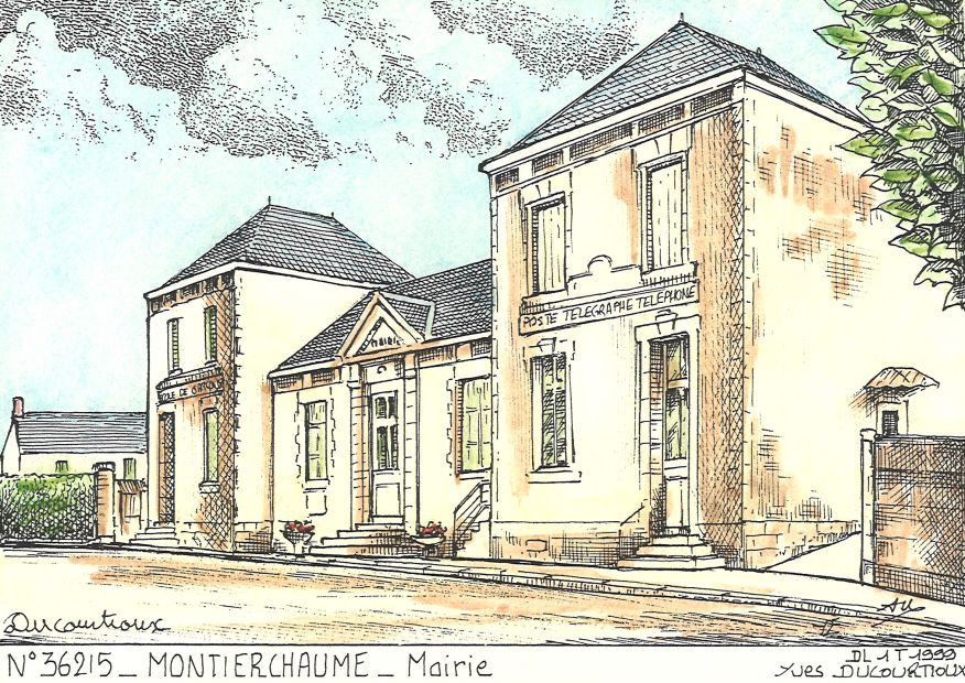 N 36215 - MONTIERCHAUME - mairie