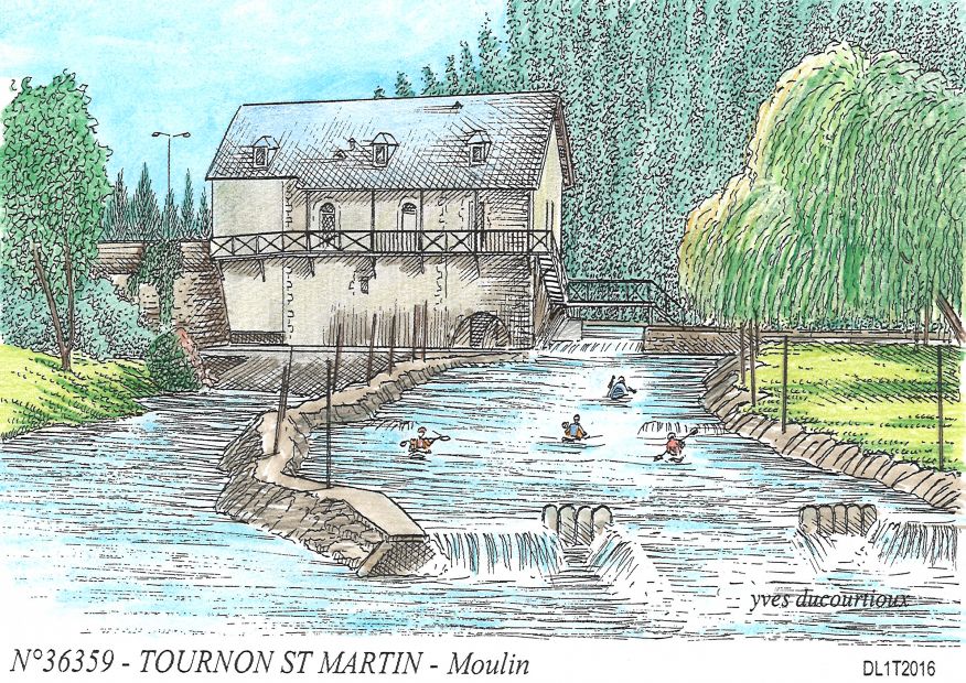 N 36359 - TOURNON ST MARTIN - moulin