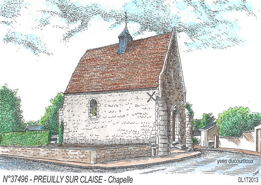N 37496 - PREUILLY SUR CLAISE - chapelle