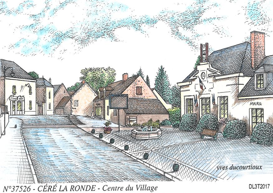 N 37526 - CERE LA RONDE - centre du village