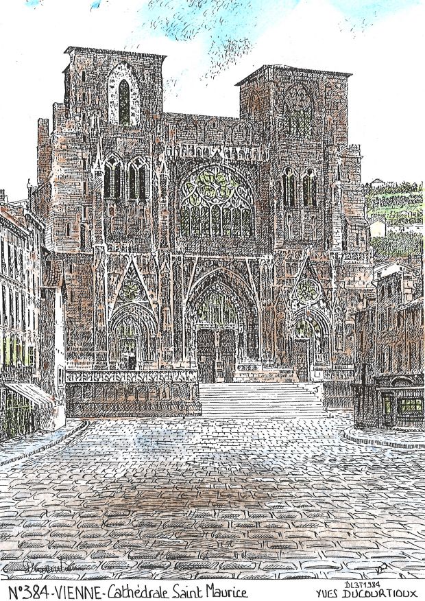 N 38004 - VIENNE - cathédrale st maurice