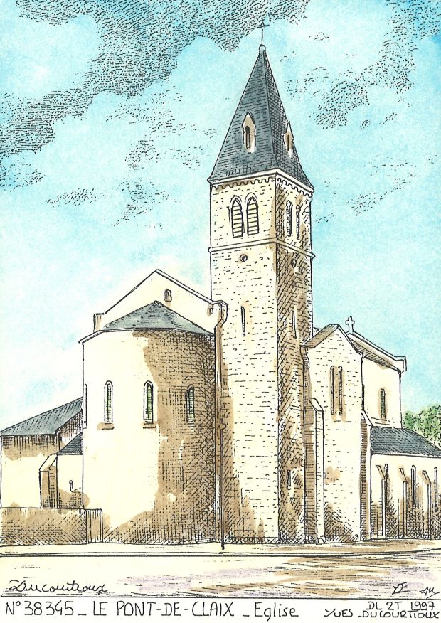 N 38345 - LE PONT DE CLAIX - église