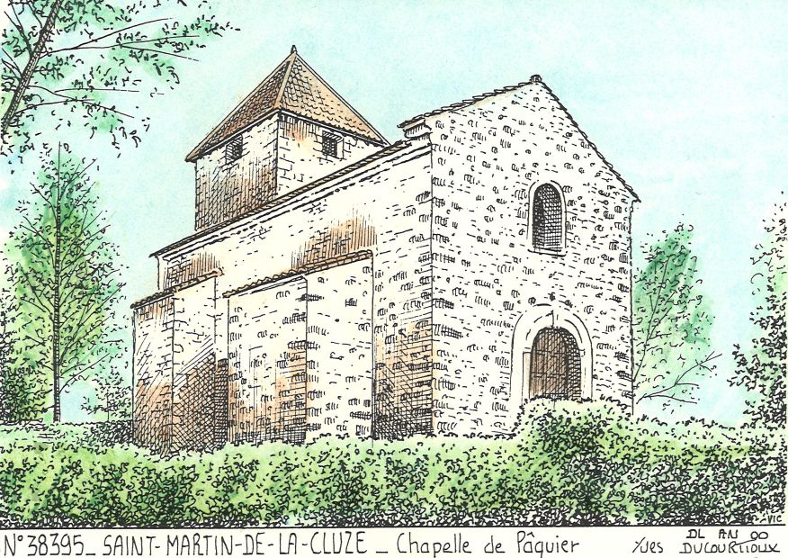 N 38395 - ST MARTIN DE LA CLUZE - chapelle de pâquier