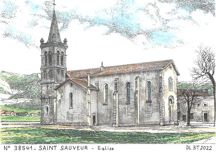 N 38541 - ST SAUVEUR - église