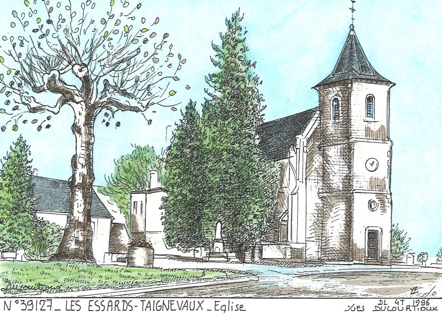 N 39127 - LES ESSARDS TAIGNEVAUX - église