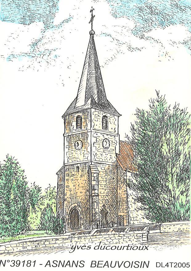 N 39181 - ASNANS BEAUVOISIN - église