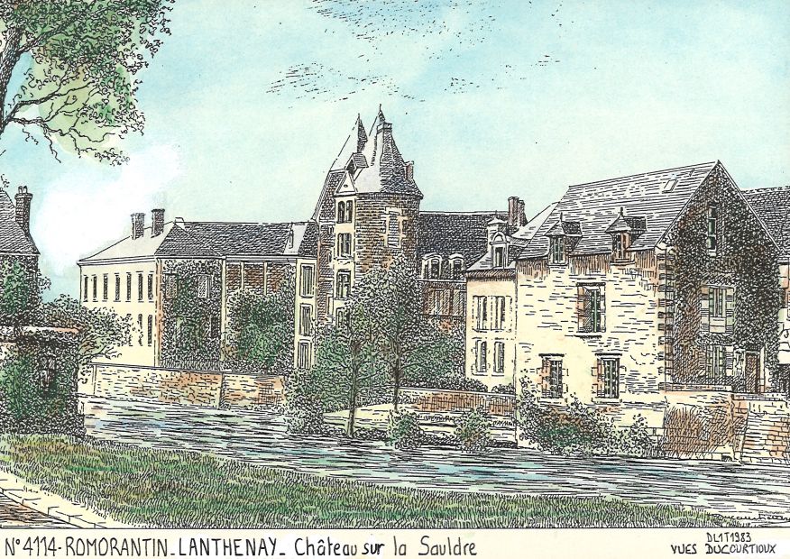 N 41014 - ROMORANTIN LANTHENAY - château sur la sauldre