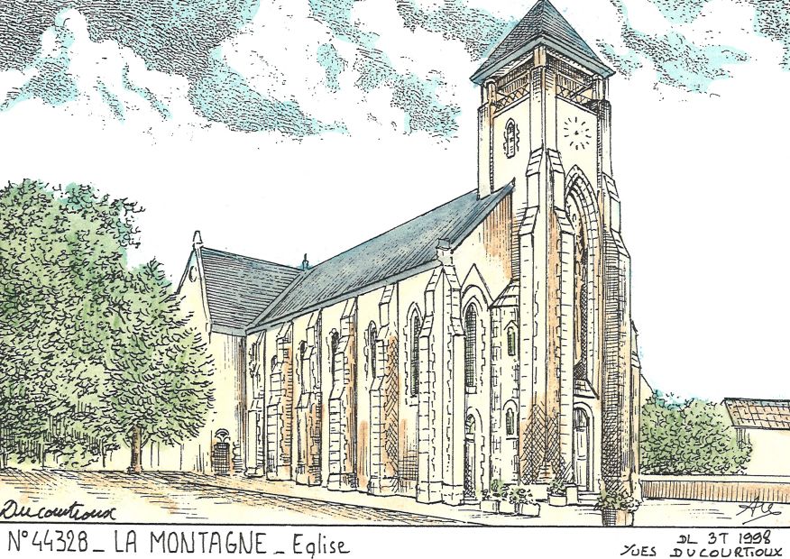 N 44328 - LA MONTAGNE - église