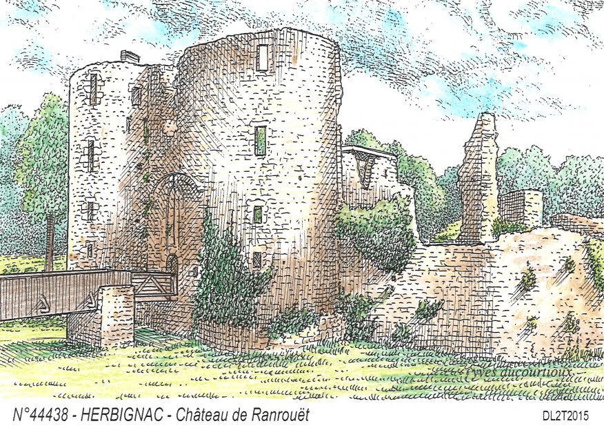 N 44438 - HERBIGNAC - château de ranrouët
