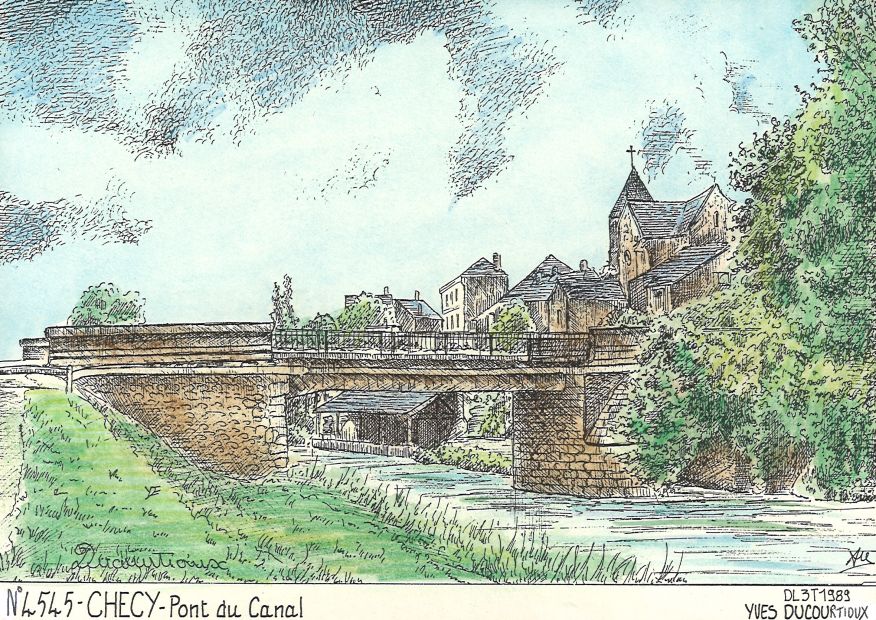 N 45045 - CHECY - pont du canal