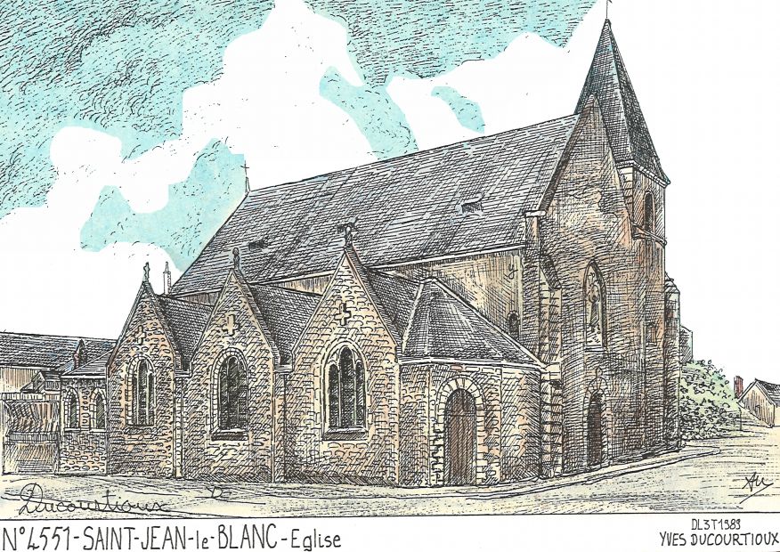 N 45051 - ST JEAN LE BLANC - église