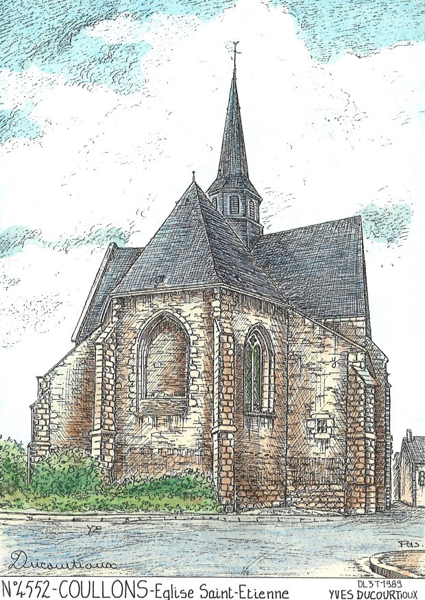 N 45052 - COULLONS - glise st tienne