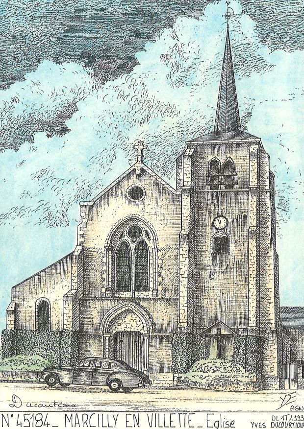 N 45184 - MARCILLY EN VILLETTE - église