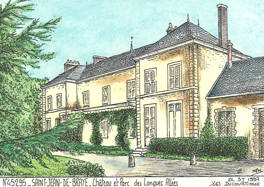N 45295 - ST JEAN DE BRAYE - château et parc des longues a.
