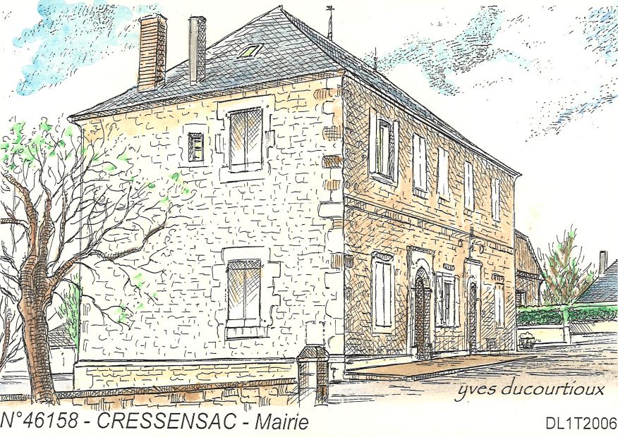 N 46158 - CRESSENSAC - mairie