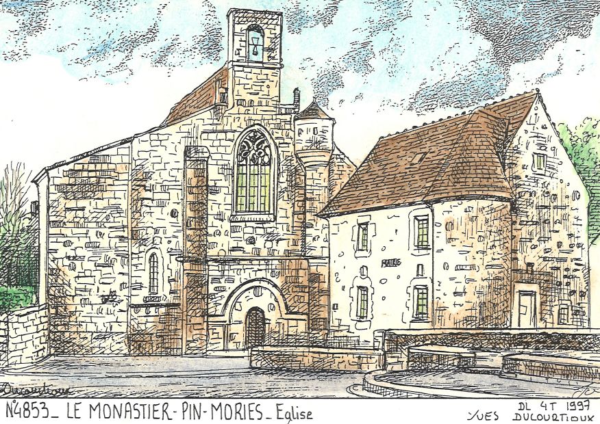N 48053 - LE MONASTIER PIN MORIES - église