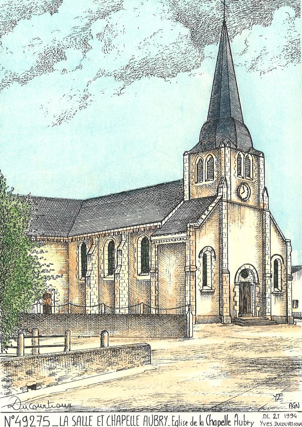 N 49275 - LA SALLE ET CHAPELLE AUBRY - église de la chapelle aubry