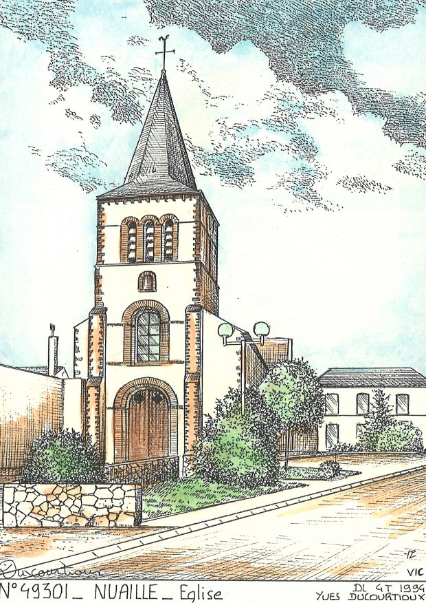 N 49301 - NUAILLE - église