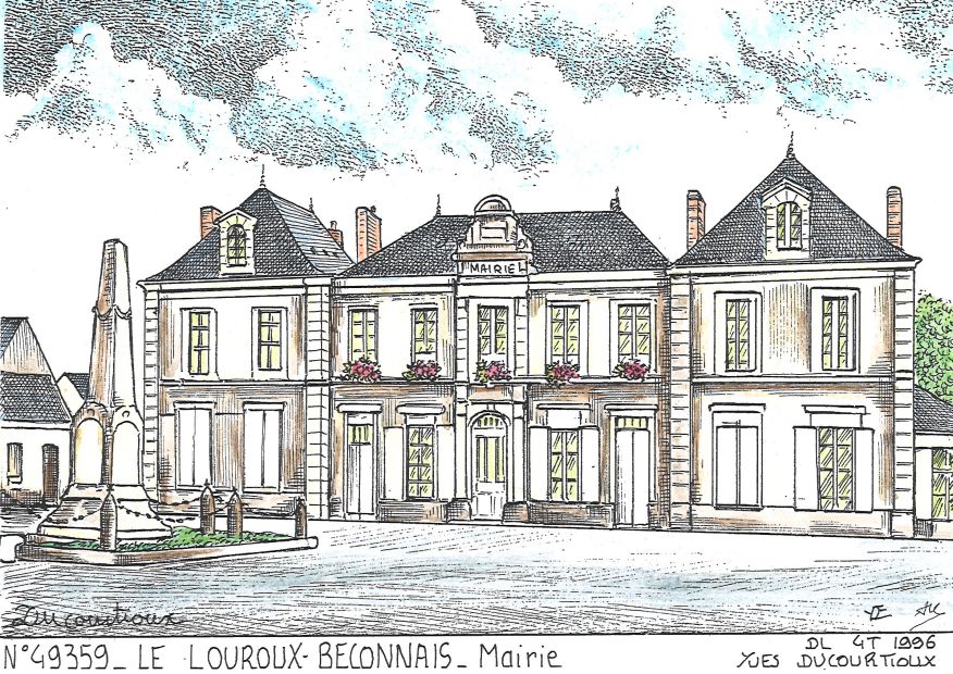 N 49359 - LE LOUROUX BECONNAIS - mairie