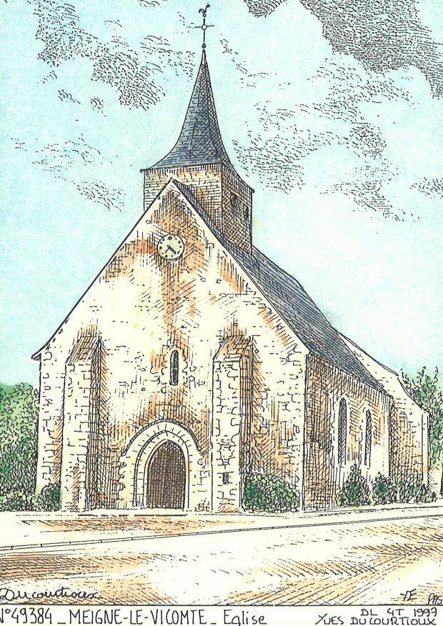 N 49384 - MEIGNE LE VICOMTE - église