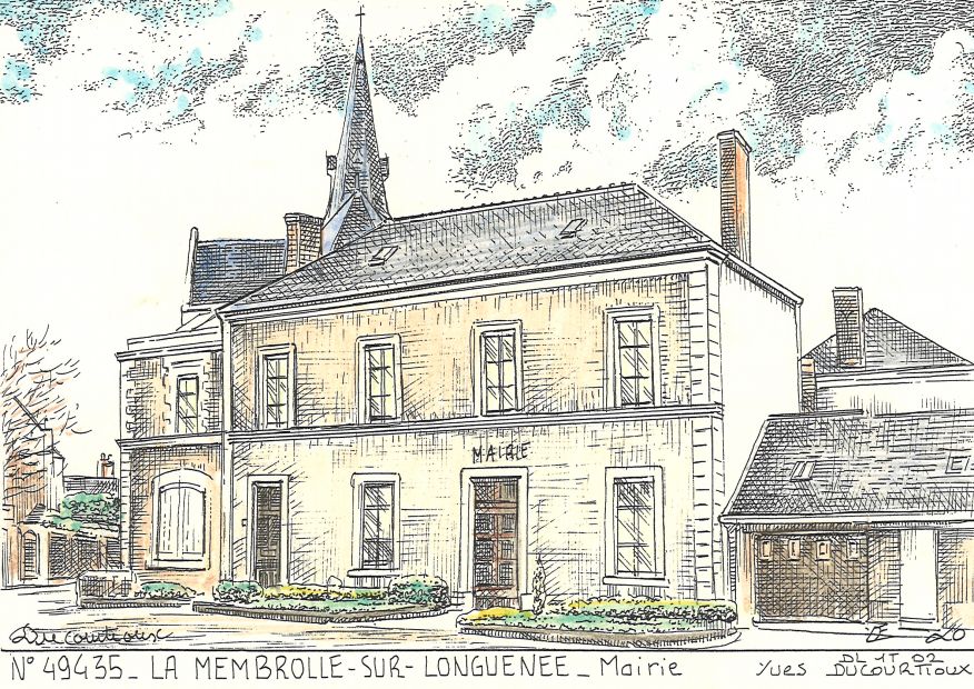 N 49435 - LA MEMBROLLE SUR LONGUENEE - mairie