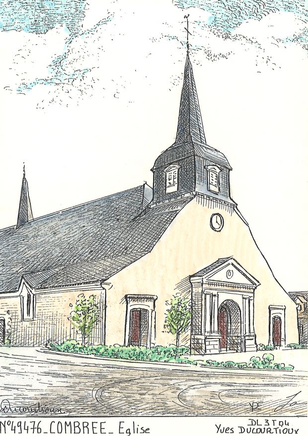 N 49476 - COMBREE - église