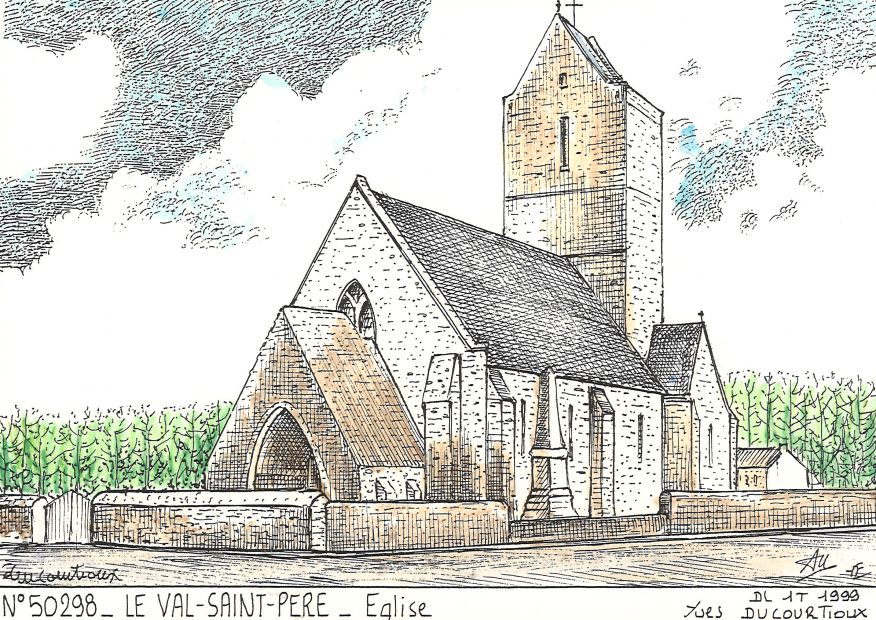 N 50298 - LE VAL ST PERE - église