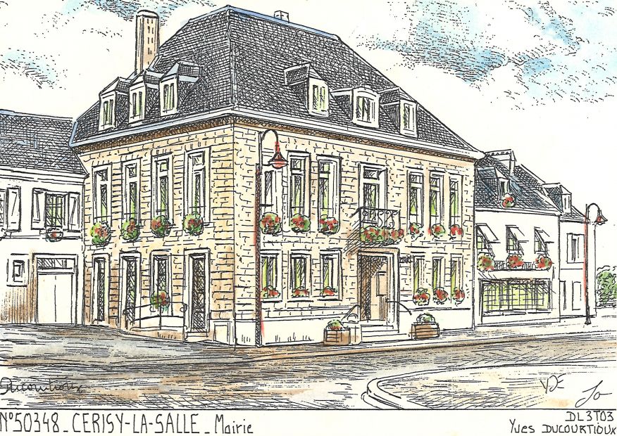 N 50348 - CERISY LA SALLE - mairie