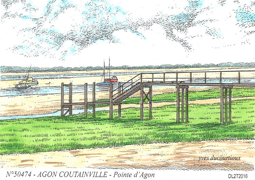 N 50474 - AGON COUTAINVILLE - pointe d agon