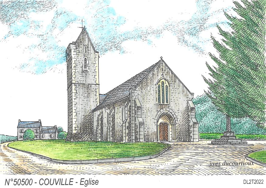 N 50500 - COUVILLE - glise
