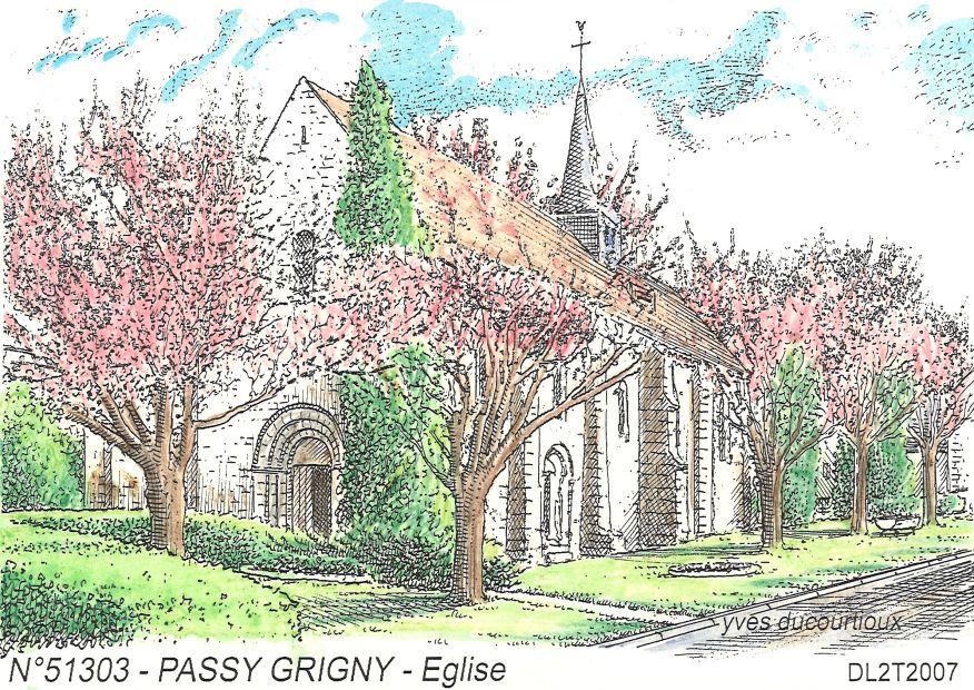 N 51303 - PASSY GRIGNY - église