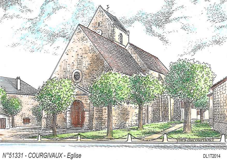 N 51331 - COURGIVAUX - glise