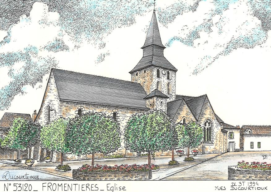 N 53120 - FROMENTIERES - église