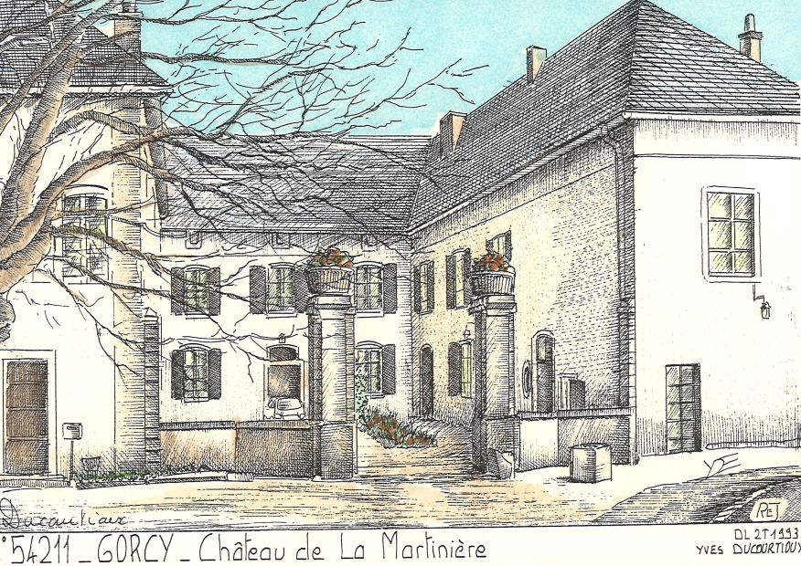 N 54211 - GORCY - château de la martinière
