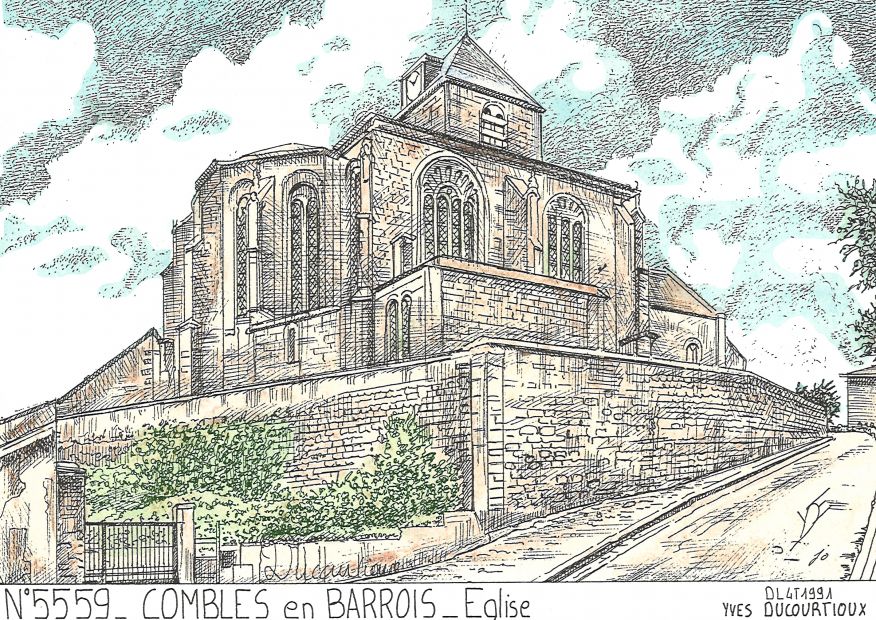 N 55059 - COMBLES EN BARROIS - église