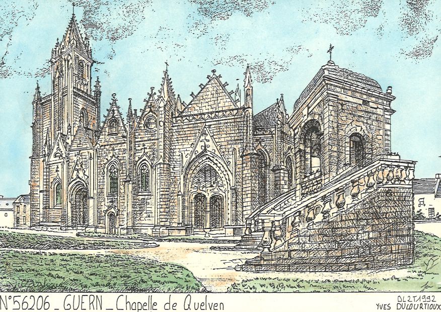 N 56206 - GUERN - chapelle de quelven