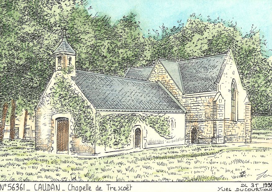 N 56361 - CAUDAN - chapelle de trescot