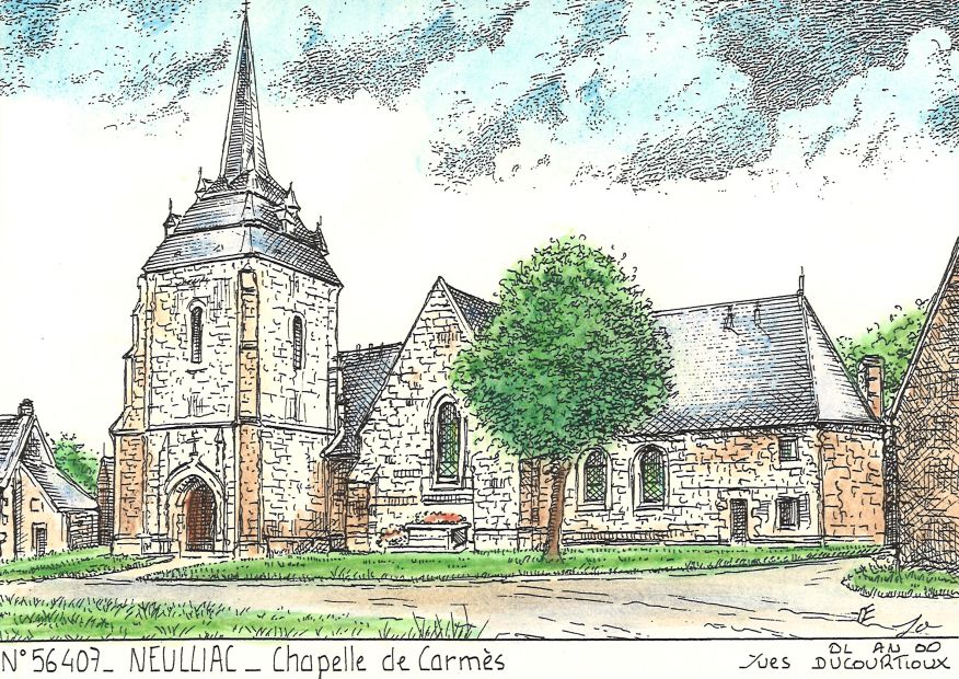 N 56407 - NEULLIAC - chapelle de carms
