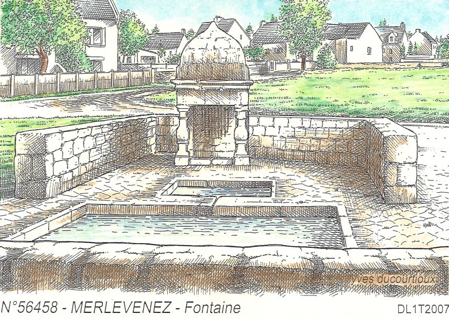 N 56458 - MERLEVENEZ - fontaine