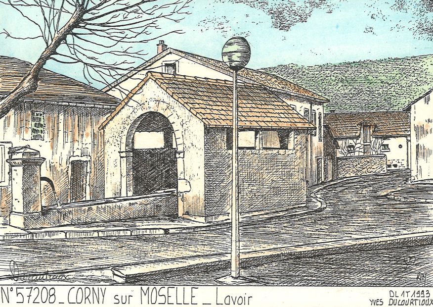 N 57208 - CORNY SUR MOSELLE - lavoir