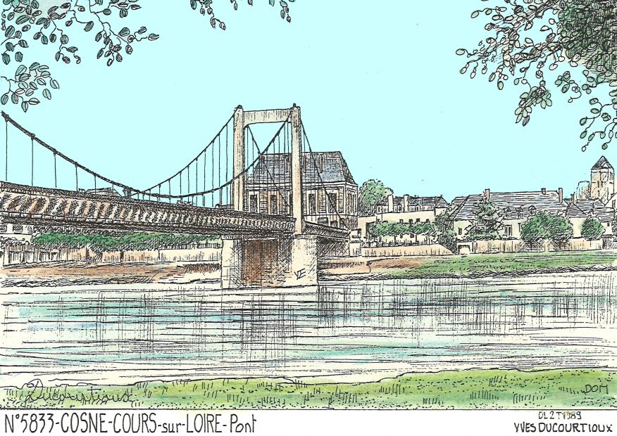 N 58033 - COSNE COURS SUR LOIRE - pont
