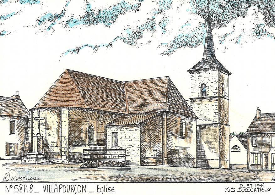 N 58148 - VILLAPOURCON - église