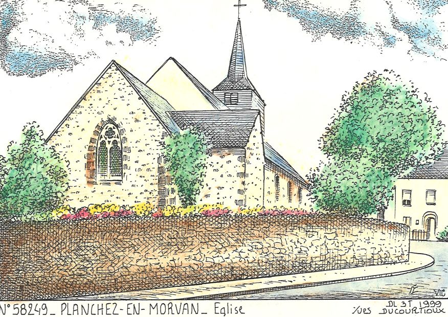 N 58249 - PLANCHEZ EN MORVAN - église