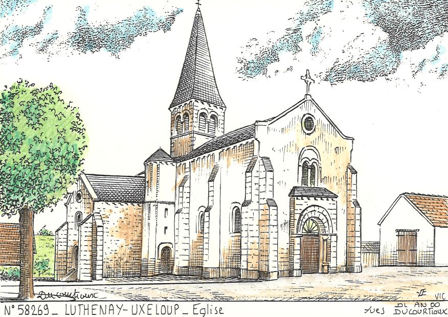 N 58269 - LUTHENAY UXELOUP - église