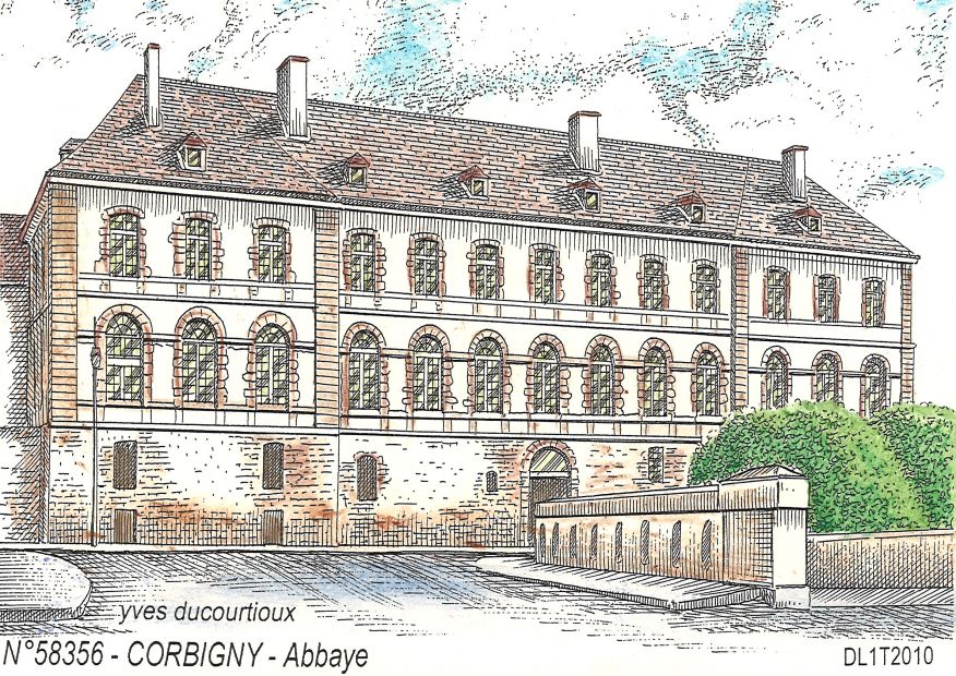 N 58356 - CORBIGNY - abbaye