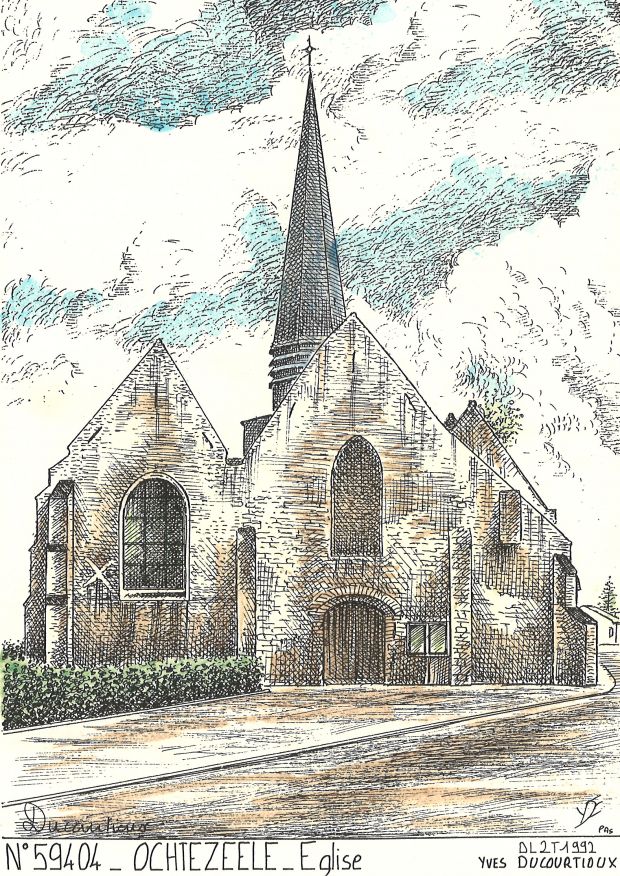 N 59404 - OCHTEZEELE - église