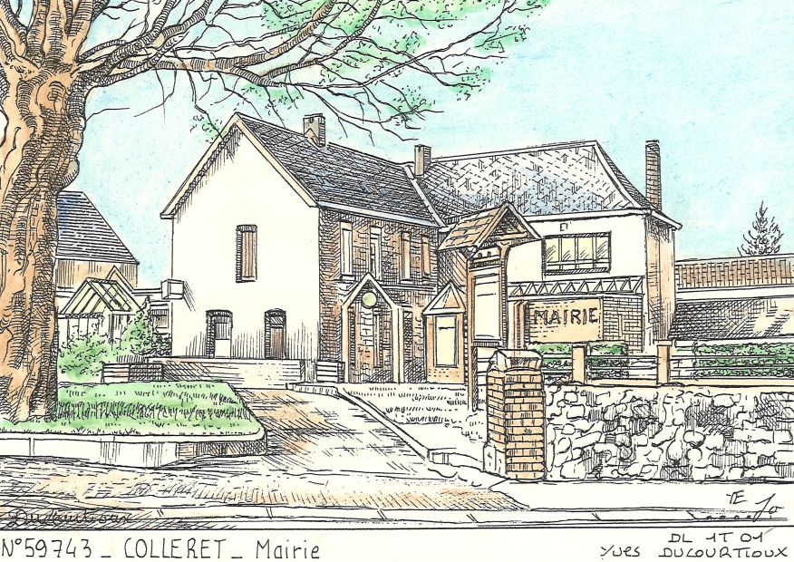 N 59743 - COLLERET - mairie