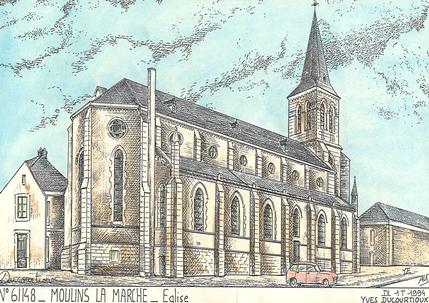 N 61148 - MOULINS LA MARCHE - église
