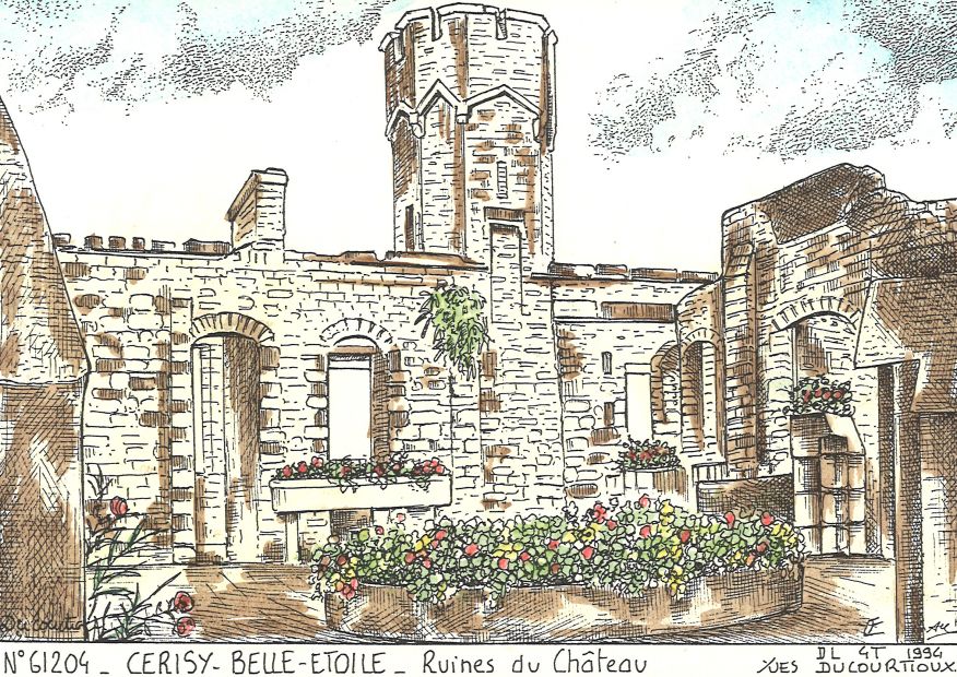 N 61204 - CERISY BELLE ETOILE - ruines du chteau